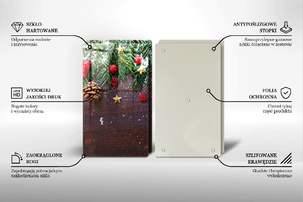 Tocător sticlă glob de Craciun