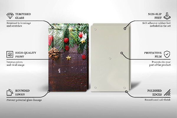 Tocător sticlă glob de Craciun