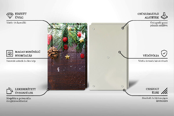 Tocător sticlă glob de Craciun