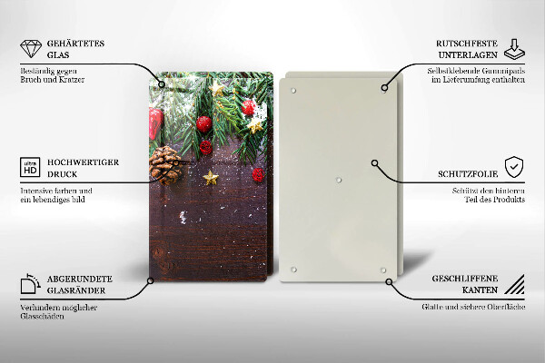 Tocător sticlă glob de Craciun