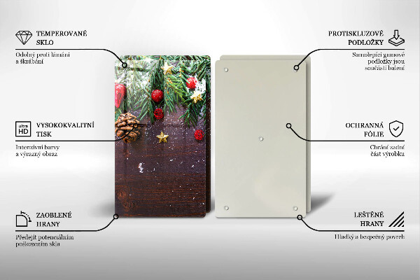 Tocător sticlă glob de Craciun