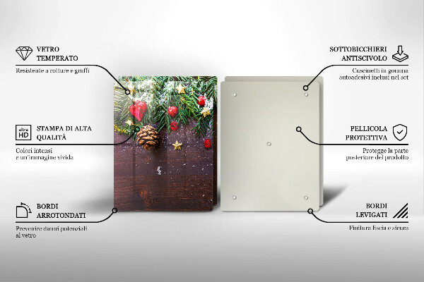 Tocător sticlă glob de Craciun