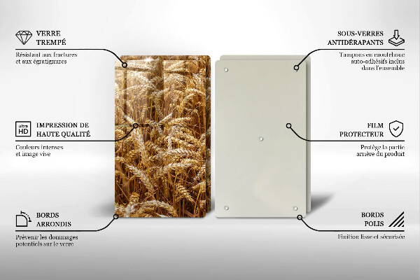 Tocător sticlă Câmp de cereale