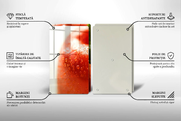 Tocător sticlă Ardei roşu