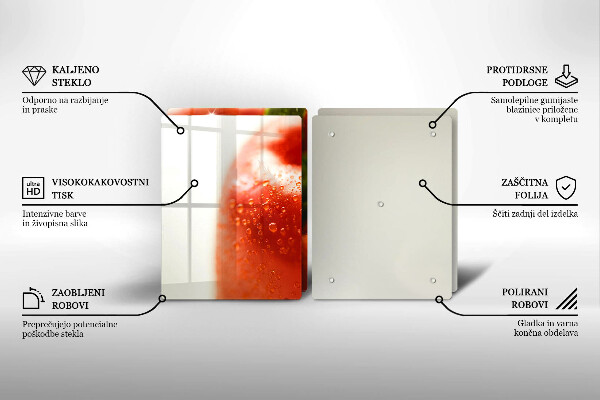 Tocător sticlă Ardei roşu