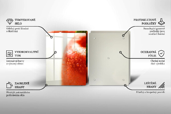 Tocător sticlă Ardei roşu