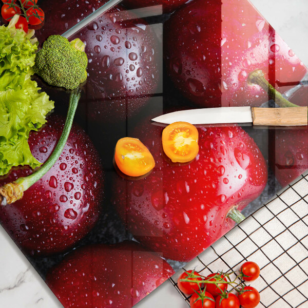 Tocător sticlă Prim-plan cu cireșe