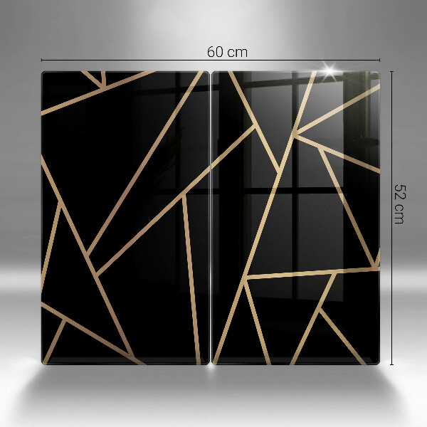 Tocător sticlă Abstracția neagră