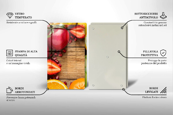 Tocător sticlă Fructe proaspete
