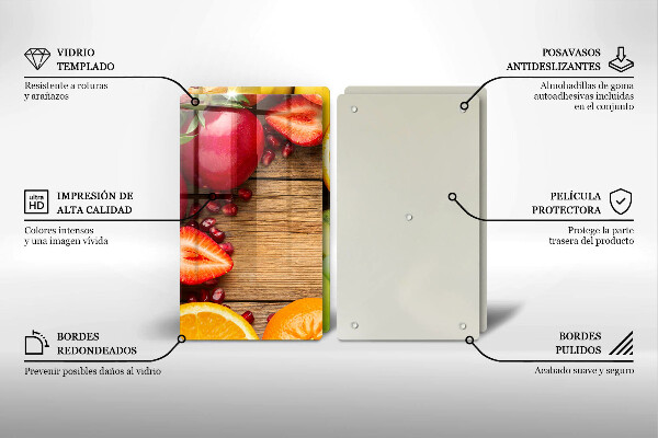 Tocător sticlă Fructe proaspete