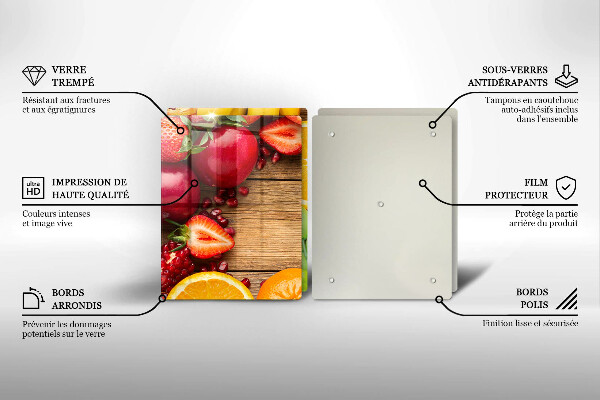 Tocător sticlă Fructe proaspete