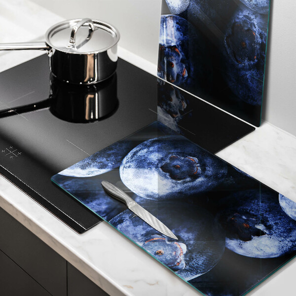 Tocător sticlă Prim-plan cu fructe de padure