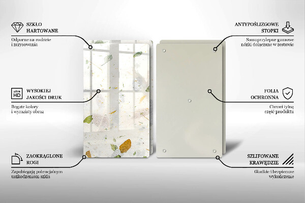 Tocător sticlă Frunze cazatoare