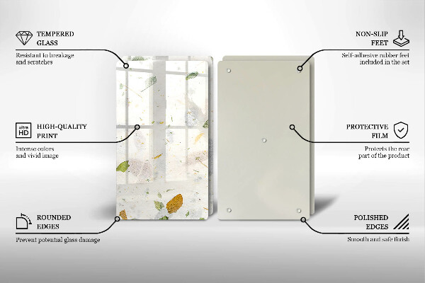 Tocător sticlă Frunze cazatoare