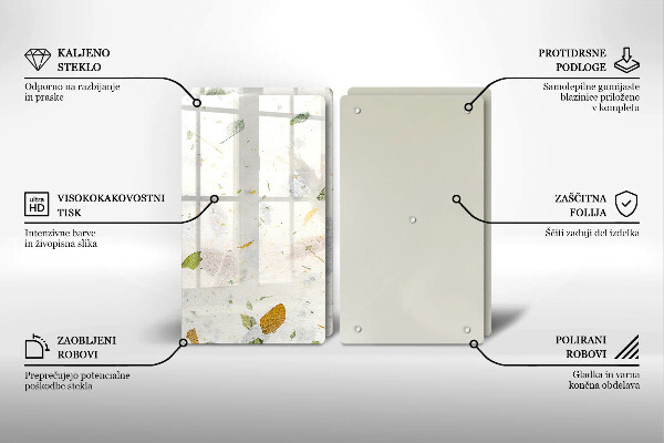 Tocător sticlă Frunze cazatoare