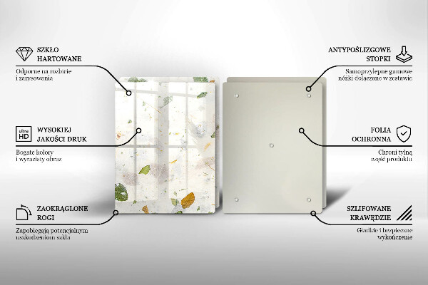 Tocător sticlă Frunze cazatoare