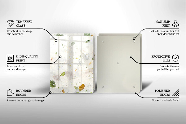 Tocător sticlă Frunze cazatoare