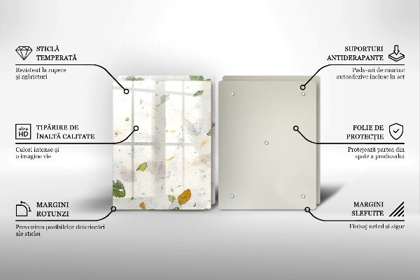 Tocător sticlă Frunze cazatoare