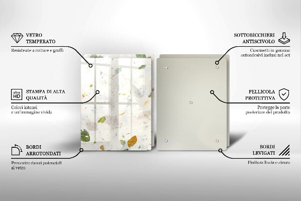 Tocător sticlă Frunze cazatoare