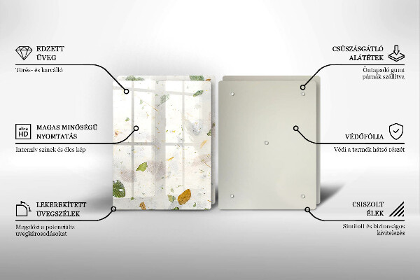 Tocător sticlă Frunze cazatoare