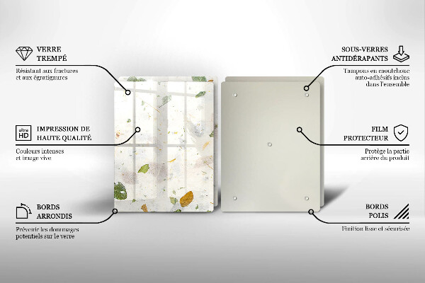 Tocător sticlă Frunze cazatoare