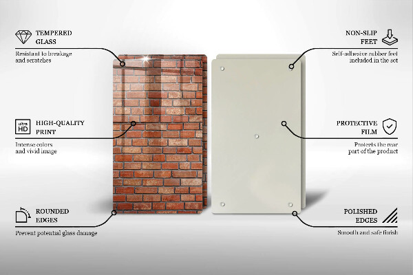 Tocător de bucătărie Perete de cărămidă