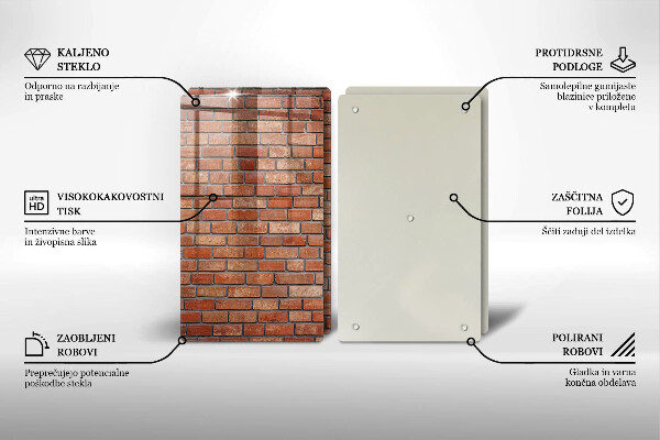 Tocător de bucătărie Perete de cărămidă