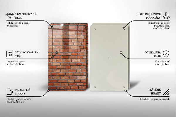 Tocător de bucătărie Perete de cărămidă