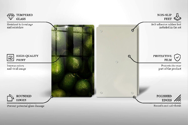 Tocător de bucătărie Fructe de avocado