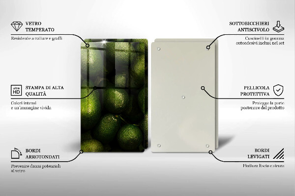 Tocător de bucătărie Fructe de avocado