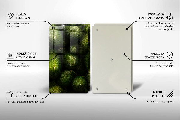 Tocător de bucătărie Fructe de avocado