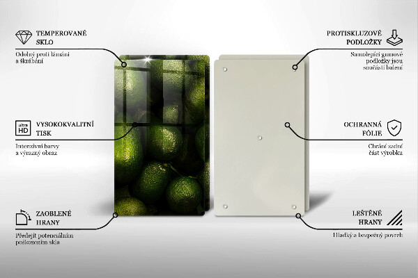 Tocător de bucătărie Fructe de avocado