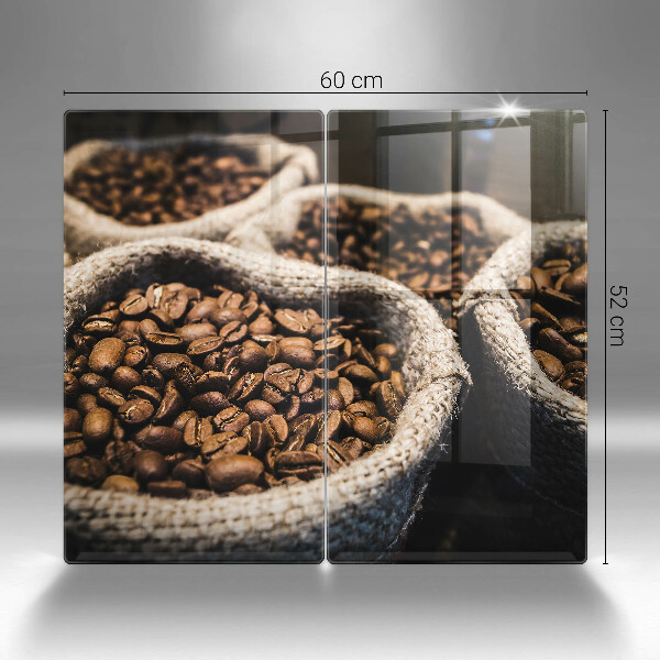 Tocător sticlă Pungi cu boabe de cafea