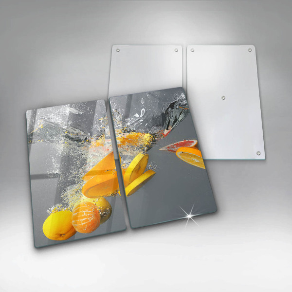 Tocător sticlă Lămâi în apă