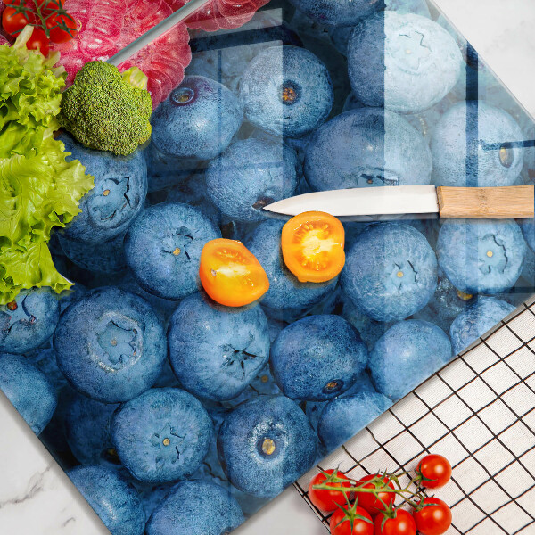 Tocător sticlă Fructe de zmeură și afine