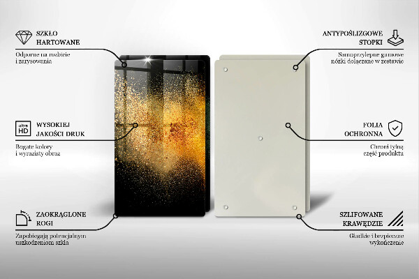 Tocător sticlă Condimente colorate