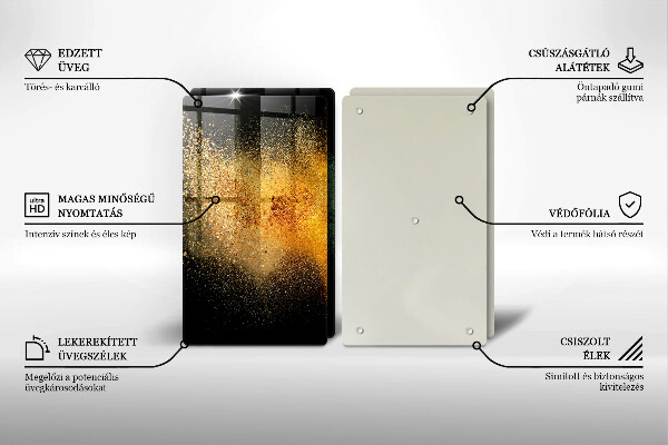 Tocător sticlă Condimente colorate