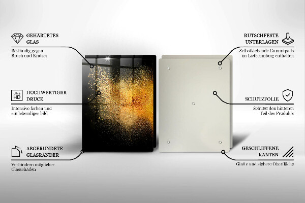 Tocător sticlă Condimente colorate