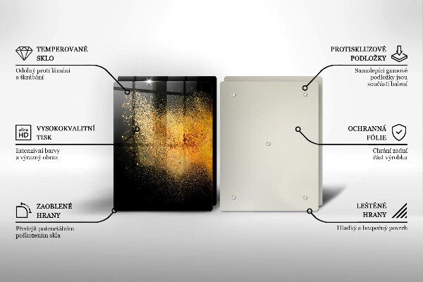 Tocător sticlă Condimente colorate