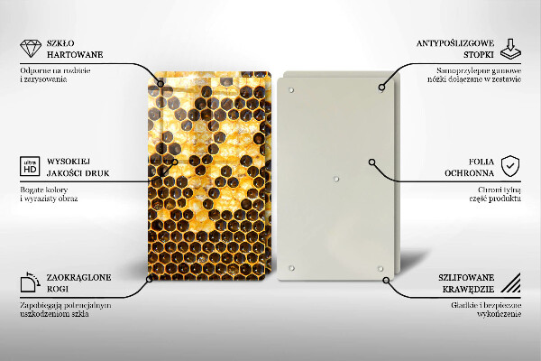 Tocător sticlă Fagure de miere