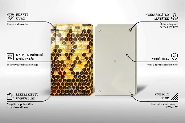 Tocător sticlă Fagure de miere