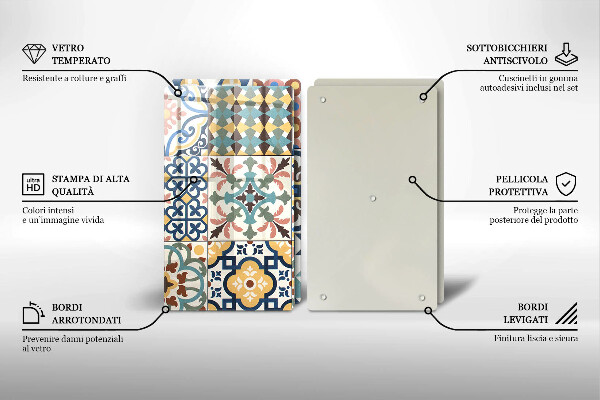 Tocător de bucătărie Placi decorative