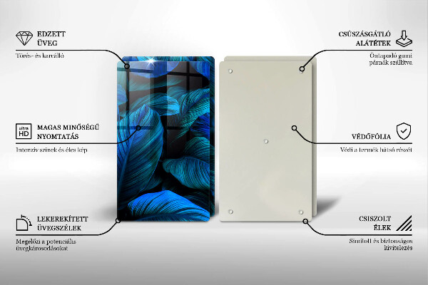 Tocător de bucătărie Frunzele vegetației junglei