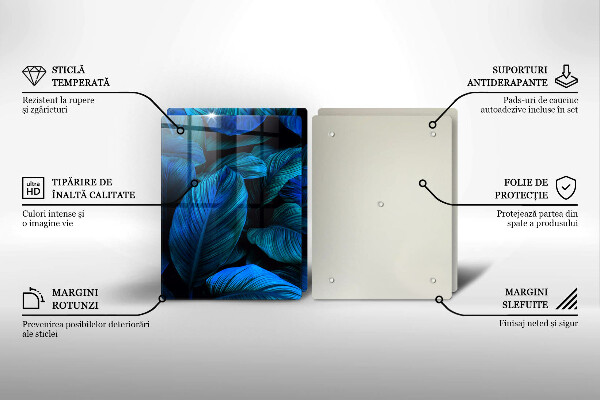 Tocător de bucătărie Frunzele vegetației junglei