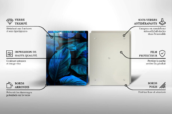 Tocător de bucătărie Frunzele vegetației junglei