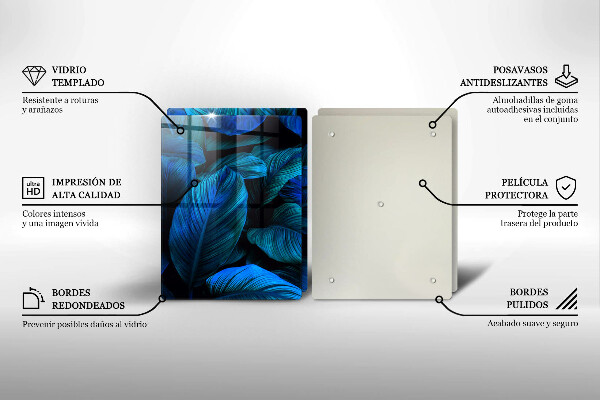 Tocător de bucătărie Frunzele vegetației junglei