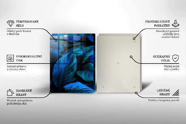 Tocător de bucătărie Frunzele vegetației junglei