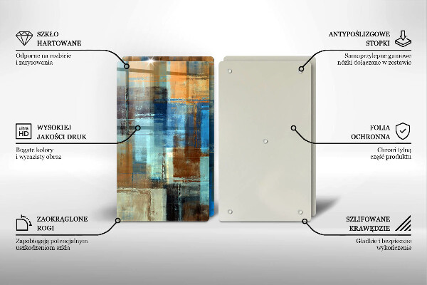 Tocător de bucătărie Fundal pictat