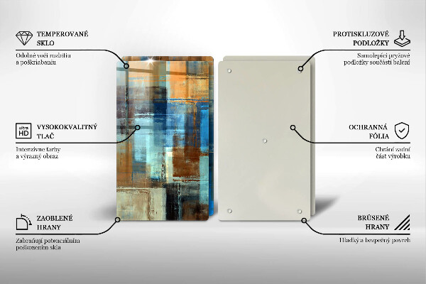 Tocător de bucătărie Fundal pictat