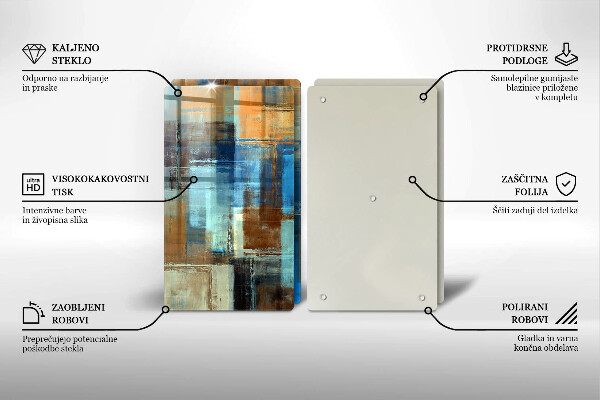 Tocător de bucătărie Fundal pictat